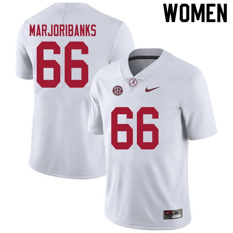 Alabama Crimson Tide Women's Alec Marjoribanks #66 White NCAA Nike Authentic Stitched 2020 College Football Jersey LR16B18XH